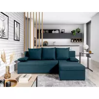 Kampinė sofa Gino su patalynės dėže, audinys Nube 40