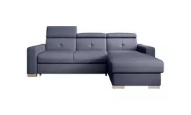 Kampinė sofa Fresia su patalynės dėže, audinys Poco 40
