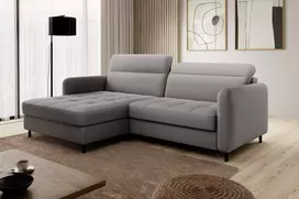 Kampinė sofa Gomsi su patalynės dėže, audinys Manhattan 03