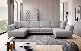 Kampinė sofa Larco su patalynės dėže, audinys Gojo 4