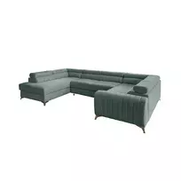 Kampinė sofa Louis su patalynės dėže, audinys Poco 100