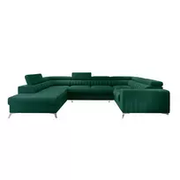 Kampinė sofa Louis su patalynės dėže, audinys Nube 35