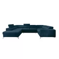 Kampinė sofa Louis su patalynės dėže, audinys Nube 40