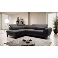 Kampinė sofa Noble su patalynės dėže, audinys Flores 10