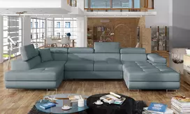 Kampinė sofa Rodrigo su patalynės dėže, audinys Cover 70