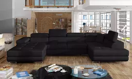 Kampinė sofa Rodrigo su patalynės dėže, audinys Sawana 14