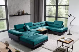 Kampinė sofa Rodrigo su patalynės dėže, audinys Monolith 37, Monolith 97