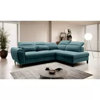 Kampinė sofa Noble su patalynės dėže, audinys Velvetmat 38