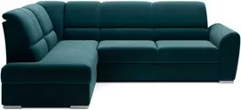 Kampinė sofa Siber su patalynės dėže, audinys Lukso 39