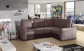 Kampinė sofa Corona su patalynės dėže, audinys Monolith 09, Monolith 29
