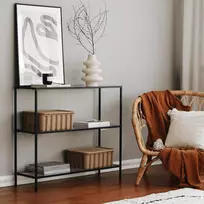 Konsolinis staliukas, Hanah Home, juoda, 100 x 85 x 30, cm
