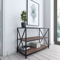Konsolinis staliukas, Hanah Home, Graikinis riešutas Juoda, 94 x 65 x 40, cm