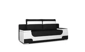 Sofa - lova Area su patalynės dėže juoda, Sawana 14, Soft 17