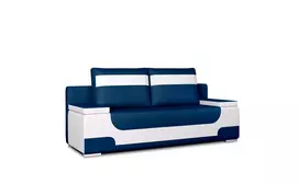 Sofa - lova Area su patalynės dėže mėlyna, Kronos 09, Soft 17