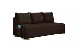 Sofa - lova Atila su patalynės dėže ruda, Sawana 16, Soft 66