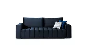 Sofa - lova Lazaro su patalynės dėže mėlyna, Monolith 79