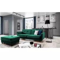 Sofa - lova Bellis su patalynės dėže žalia, Monolith 37