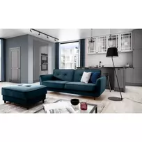 Sofa - lova Bellis su patalynės dėže mėlyna, Monolith 77