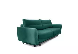 Sofa - lova Silva su patalynės dėže žalia, Velvetmat 38