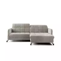 Kampinė sofa Lorelle su patalynės dėže, audinys Paros 02