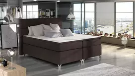 Continental lova su patalynės dėže Amadeo 160X200, ruda, audinys Sawana 26