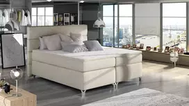 Continental lova su patalynės dėže Amadeo 160X200, beige, audinys Dora 21