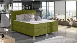Continental lova su patalynės dėže Amadeo 180X200, žalia, audinys Rivera 36