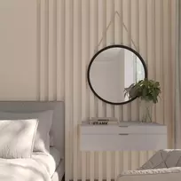Veidrodis ant virvės Grace Lustro 60cm, juodas