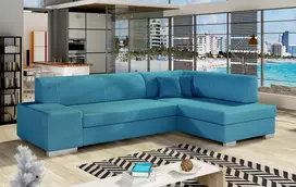 Kampinė sofa Fabio su patalynės dėže, audinys Orinoco 85