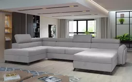 Kampinė sofa Josette su patalynės dėže, audinys Monolith 84
