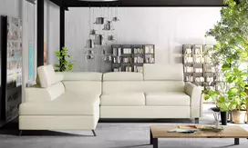 Kampinė sofa Kairos su patalynės dėže, audinys Soft 33