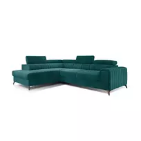 Kampinė sofa Laurence su patalynės dėže, audinys Mat Velvet 75