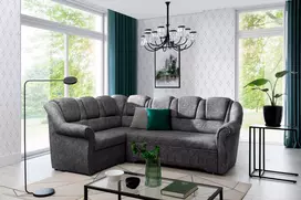 Kampinė sofa Lord_II su patalynės dėže, audinys Dora 90