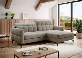 Kampinė sofa Lorelle su patalynės dėže, audinys Inari 23