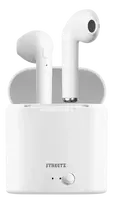 Ausinės STREETZ True Wireless, 350 mAh su dėžute, BT5 baltos / TWS-0008
