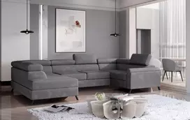Kampinė sofa Escada su patalynės dėže, audinys Paros 06