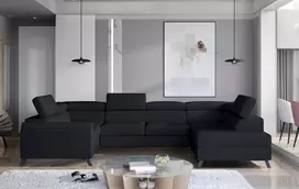 Kampinė sofa Escada su patalynės dėže, audinys Monolith 97