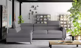 Kampinė sofa Kairos su patalynės dėže, audinys Primo 96