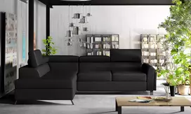 Kampinė sofa Kairos su patalynės dėže, audinys Soft 11
