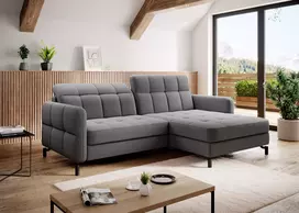 Kampinė sofa Lorelle su patalynės dėže, audinys Omega 13