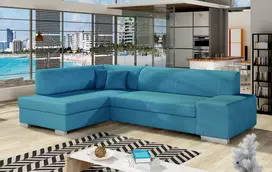 Kampinė sofa Fabio su patalynės dėže, audinys Orinoco 85