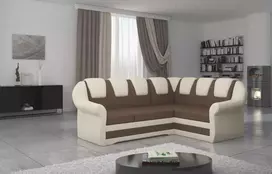 Kampinė sofa Lord_II su patalynės dėže, audinys Soft 15, Soft 33