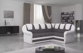 Kampinė sofa Lord_II su patalynės dėže, audinys Sawana 05, Soft 17