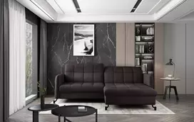Kampinė sofa Lorelle su patalynės dėže, audinys Mat Velvet 29