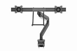 Gembird MA-DA2-04 Ant stalo tvirtinama reguliuojama monitoriaus rankena 2 monitoriams, 17"-32", iki 8 kg