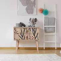 Naktinis staliukas, Hanah Home, Daugiaspalvis, 60 x 61 x 40, cm