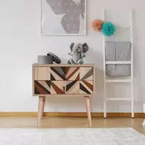 Naktinis staliukas, Hanah Home, Daugiaspalvis, 60 x 61 x 40, cm