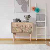 Naktinis staliukas, Hanah Home, Daugiaspalvis, 60 x 61 x 40, cm