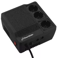 PowerWalker AVR 1000 įtampos reguliatorius 3 AC išvestis(ys / čių) 180-264 V Juoda