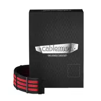 CableMod C-Series PRO ModMesh kabelių rinkinys, skirtas Corsair AXi/HXi/RM (geltona etiketė) – juoda/raudona